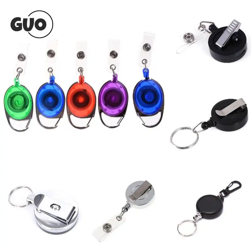 

1 шт. полуметаллический выдвижной брелок для ключей с защитой от потери отдачи катушка Зажим для ремня Гладкий прочный бейдж ярлык искусств...