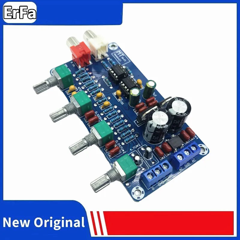 

1PCS XH-M164 NE5532 Stereo Pre-amp Preamplifier Board Audio 4 Channels Amplifier Module 4CH CH Control Circuit Telephone Preamp