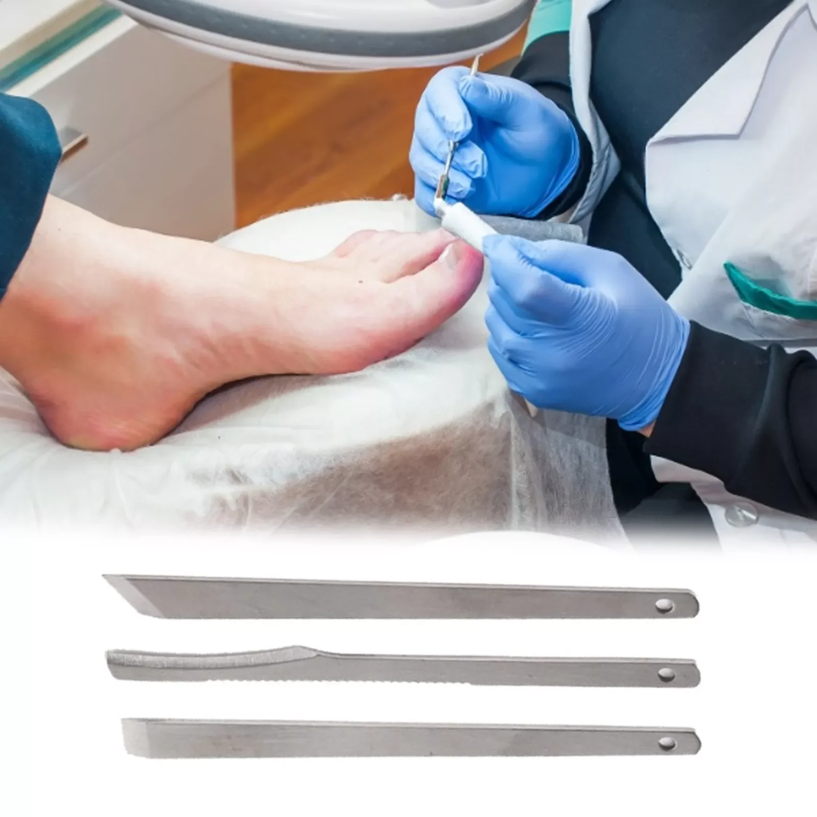 

3Pcs/Set Manicure Pedicure Tools Toe Nail Knife Shaver Nail Clipper Dead Skin Remover Ingrown Cuticle Foot Care Tools