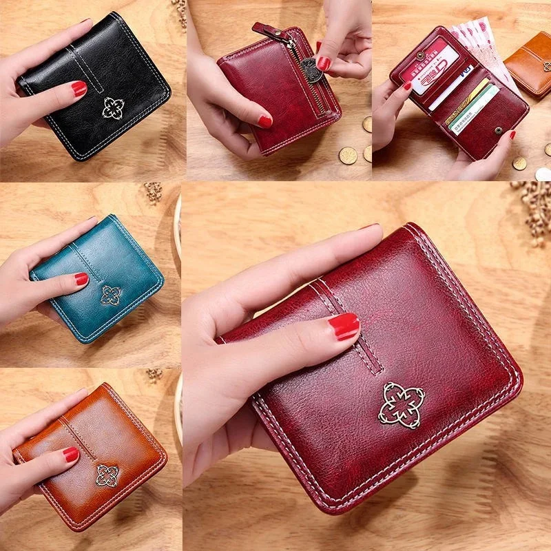 

Mini Wallet Women Luxury Leather Wallets Coin Bag Hasp Short Wallet Small Woman Wallets 2022 Clutch bag Carteira Feminina