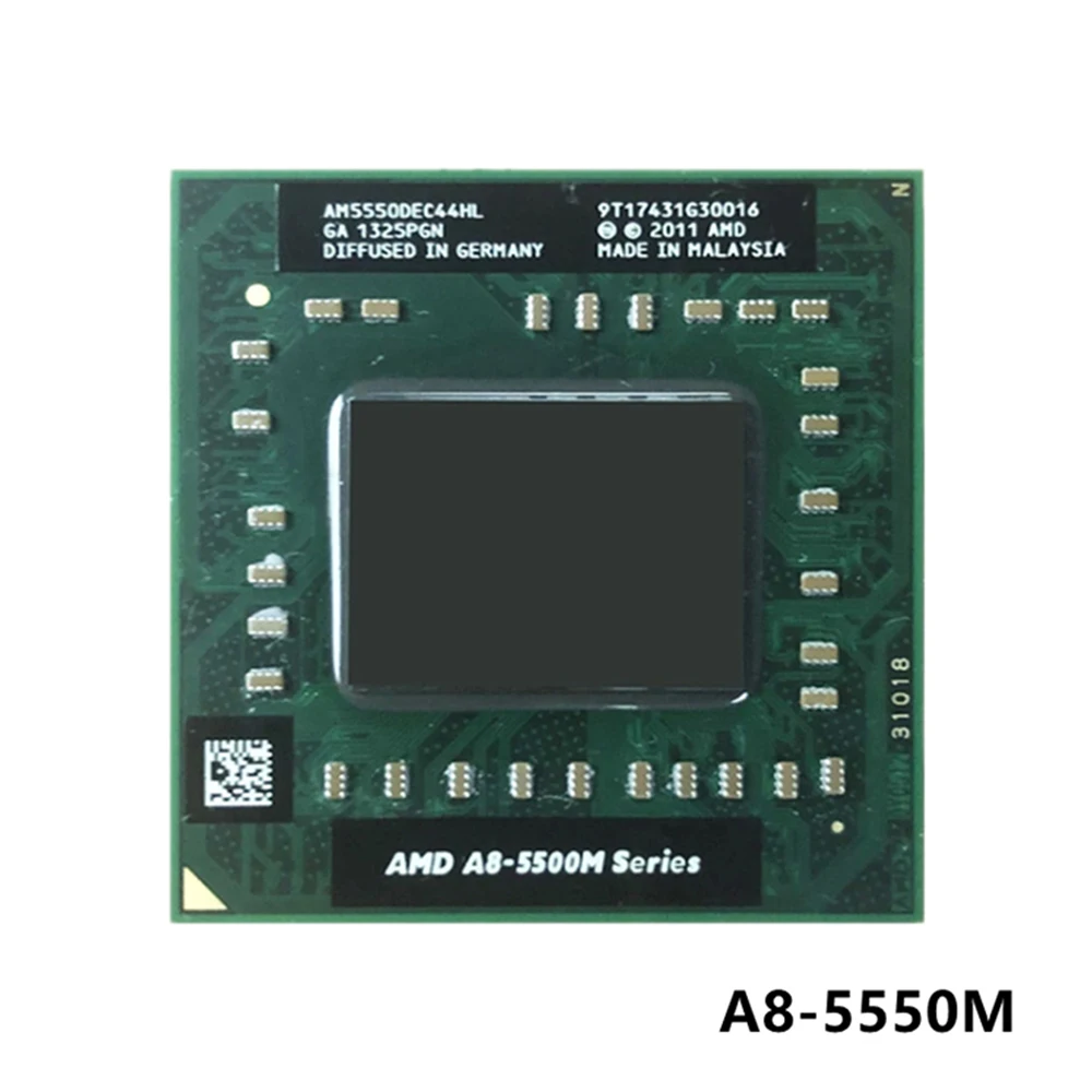 

AMD A8-Series A8-5550M A8 5550M 2.1 GHz Quad-Core Quad-Thread CPU Processor AM5550DEC44HL Socket FS1