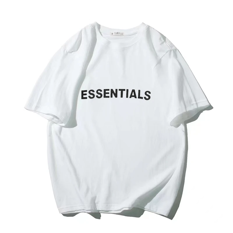 

Новая мужская футболка ESSENTIALS Summer 2022-незаменимый топ с открытыми плечами и рукавом до локтя в стиле хип-хоп