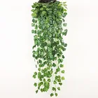 Подвесной ротанговый искусственный цветок 90 см, искусственный плющ, лоза, листья для улицы, сада, дома, Настенный декор, пластиковые искусственные шелковые листья, искусственные цветы