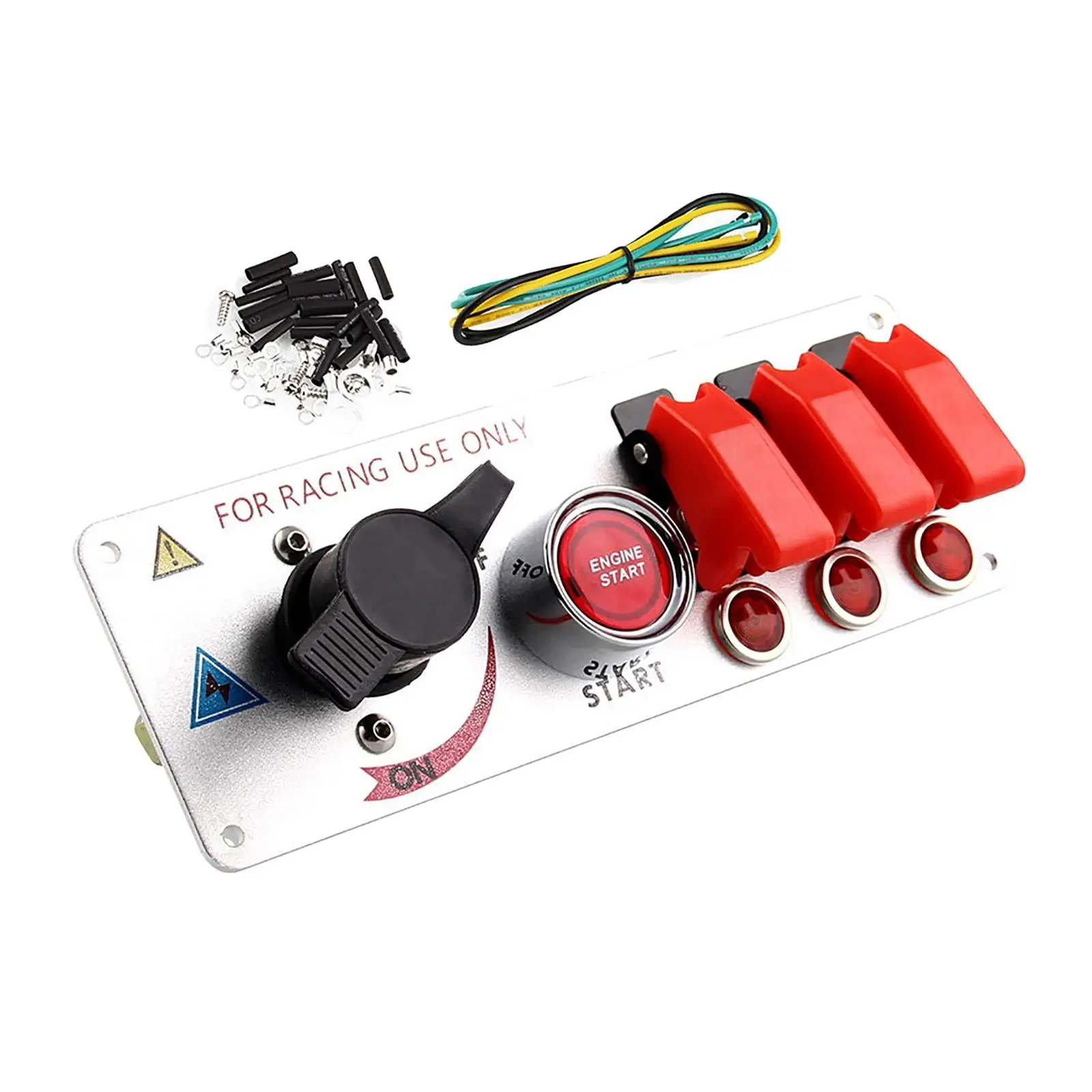 

Ignition Switch Panel 12V Direct Replaces High Performance Auto with Starter Switches Durable On/Off Premium Fits for Racing Car