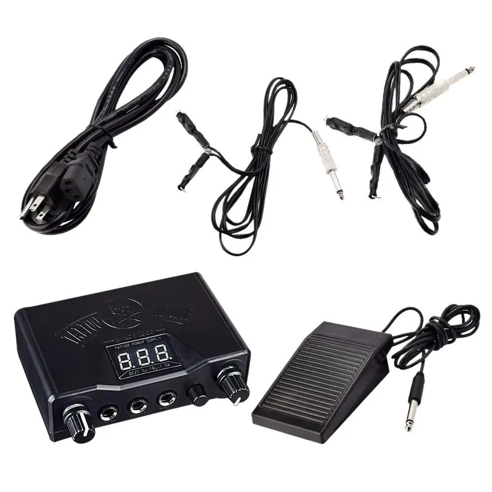 

Professional Tattoo Gun Machines Power With Clip Cord & Foot Pedal Set
