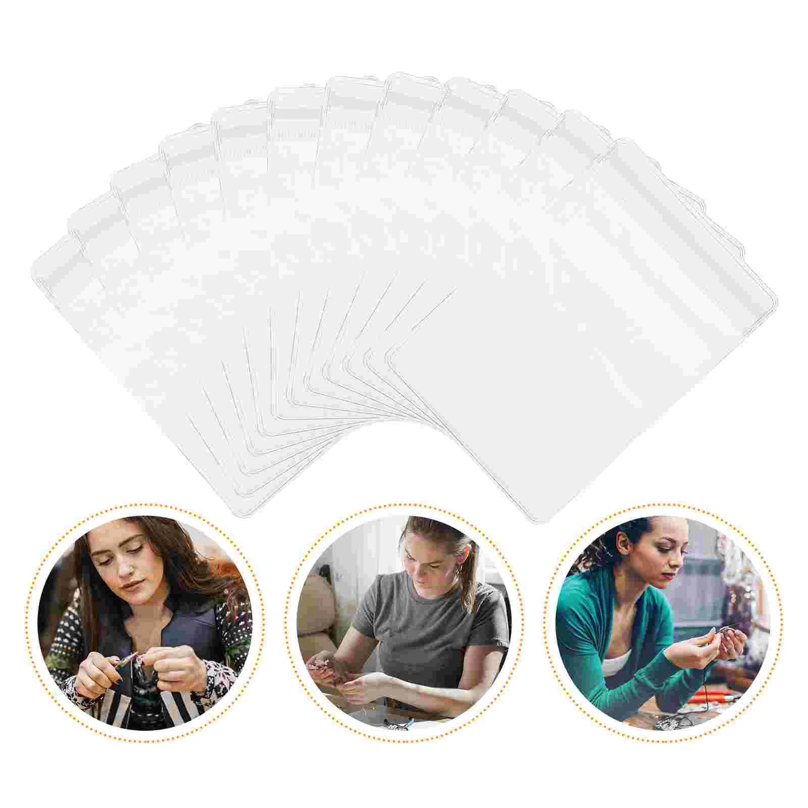 

100pcs PVC Multi-use Portable Jewelry Necklace Bracelet Sealing Bag Sealed Pouch