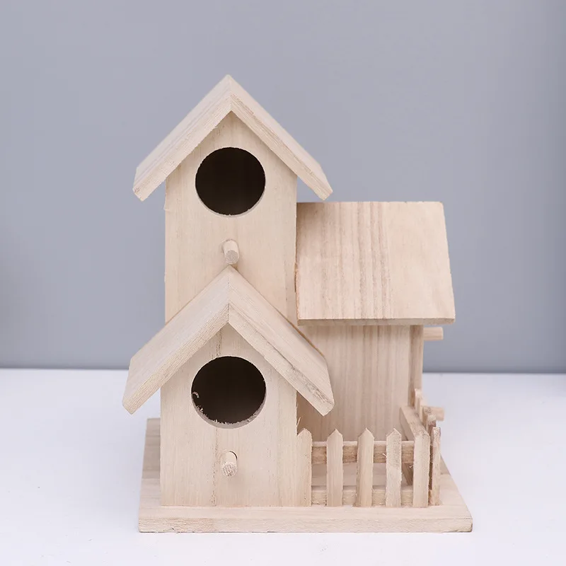 Креативный деревянный домик в форме птицы 3 1 для дикой подвесная коробка