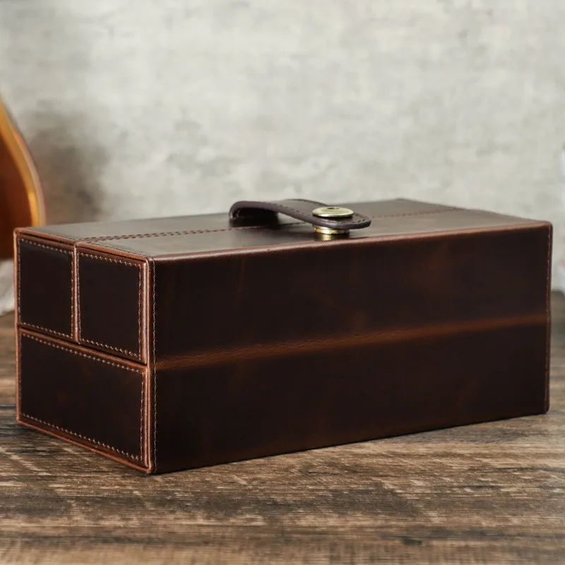 Кожаные чехлы для хранения механических часов ручной работы дорожные