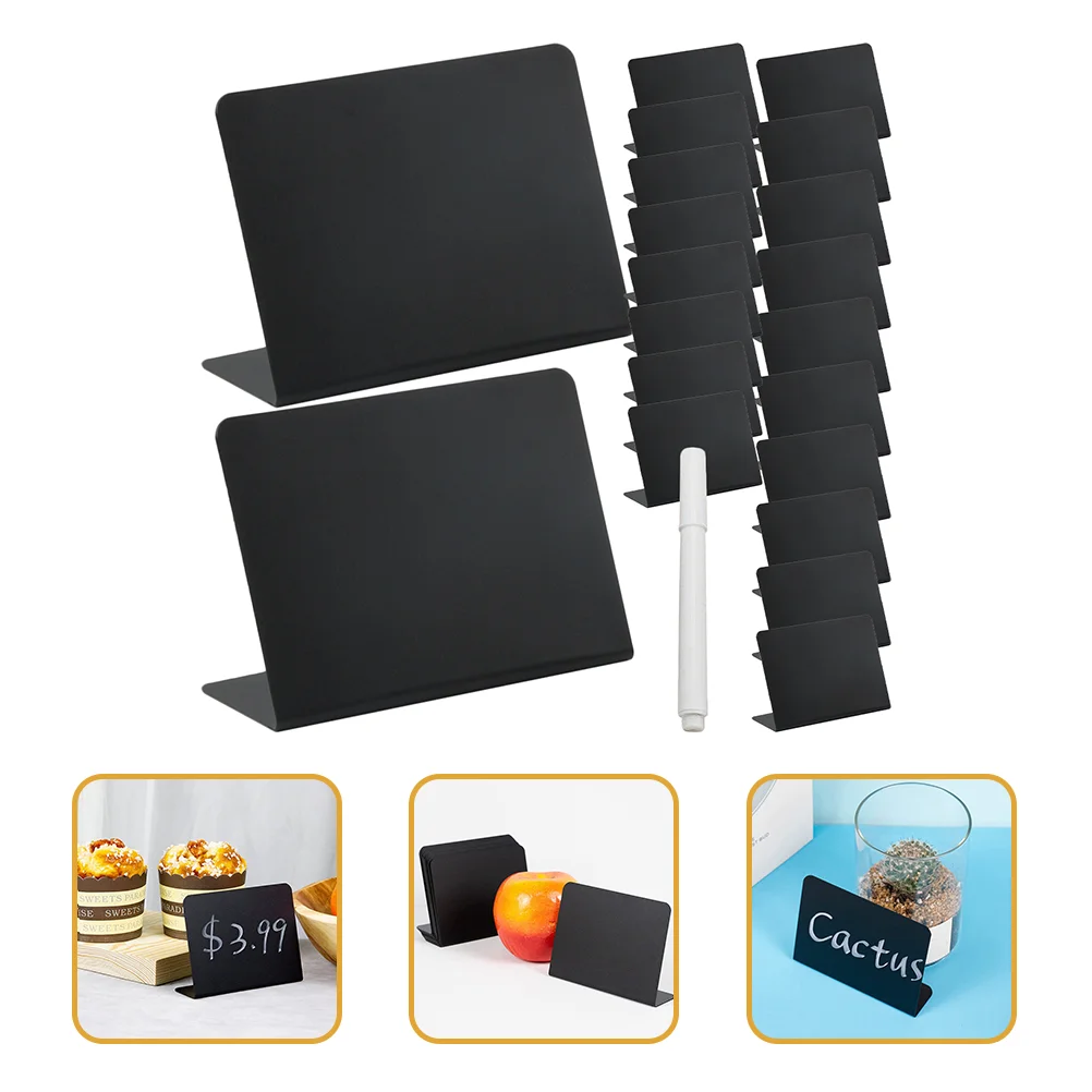 

Rewritable Small Blackboard Mini Chalkboard Sign Tabletop Message Label Erasable Pvc Price Boards