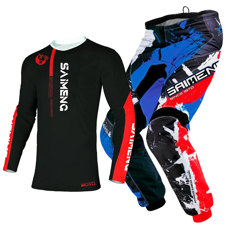 Костюм для мотокросса из джерси и брюк мужчин женщин