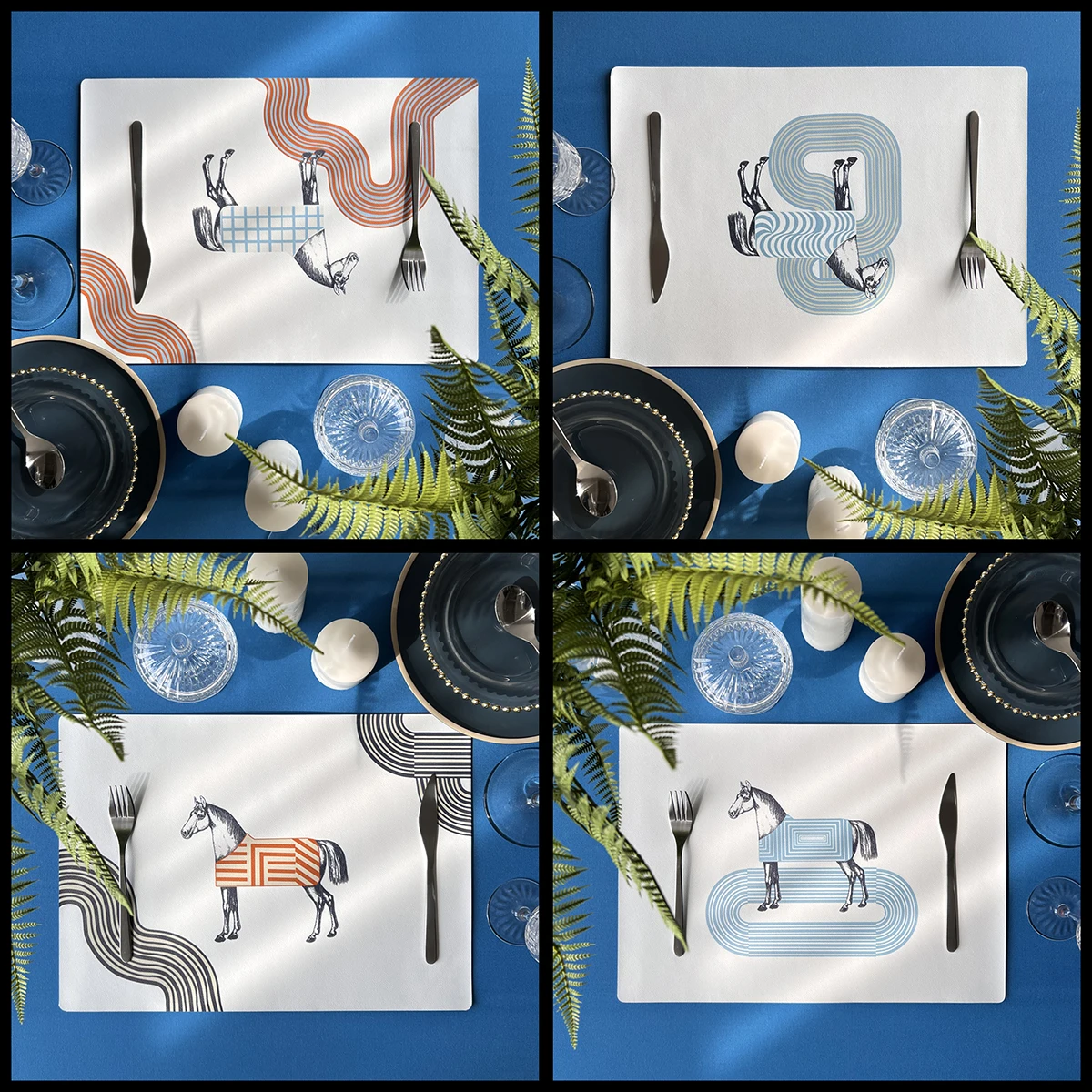 

Emma printed meal pad waterproof and oil-proof household meal pad scald-proof meal pad bowl pad heat insulation pad table mat