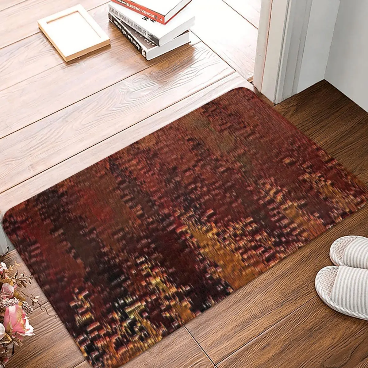 

Copper Bronze 60x40cm Carpet Polyester Floor Mats Holiday Living Room Carpets