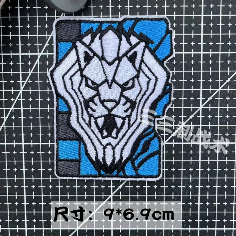 Нашивка на липучке с вышивкой логотипом аниме Kamen Rider