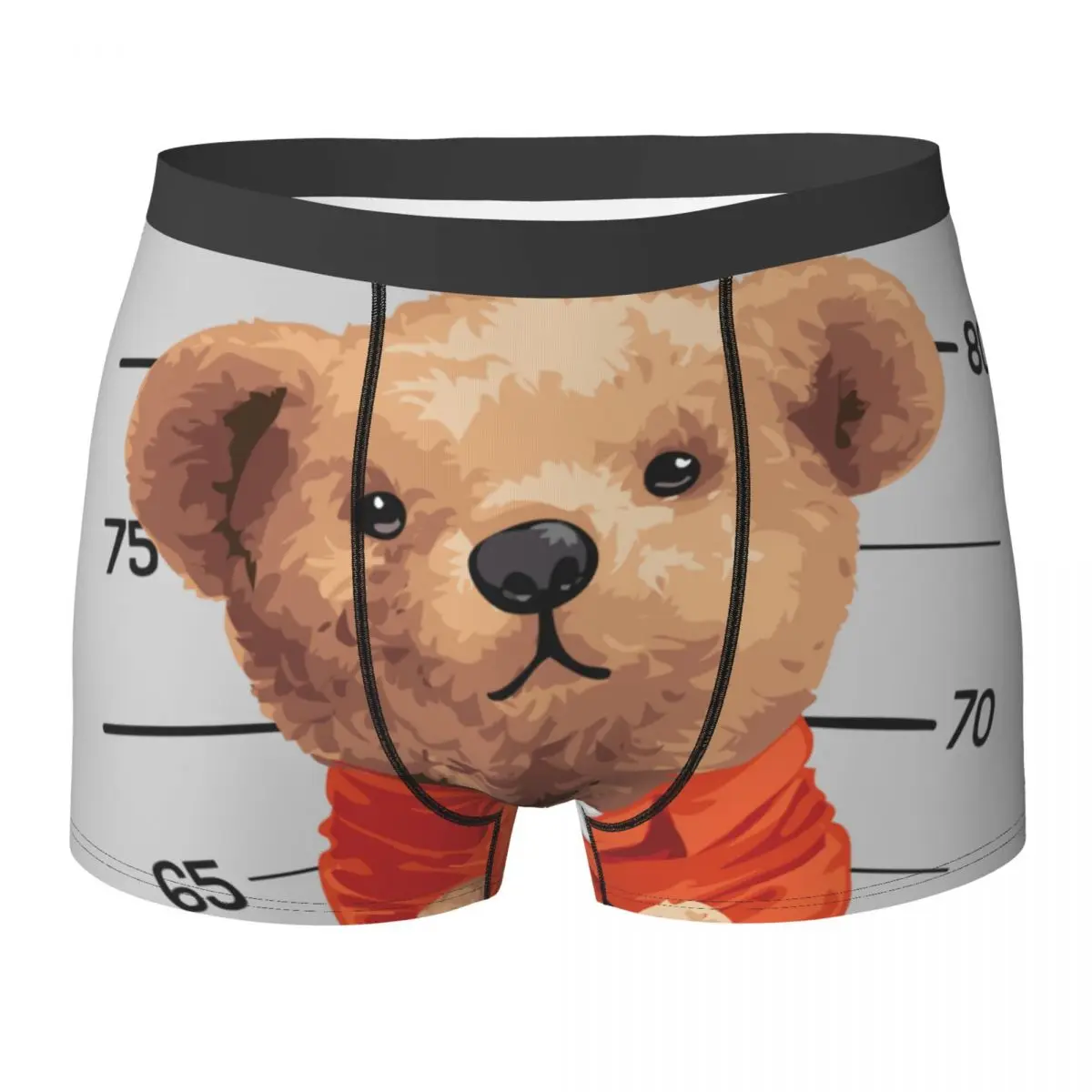 

Нижнее белье с мультяшным медведем, милые мужские трусы-шорты, дышащие боксеры, шорты для тренировок, трусы большого размера на заказ