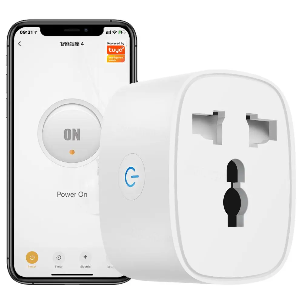 

Control Mobile Phone Voice Control Smart Plug With Power Monitor Wifi Smart Plug Smart Life App Phone Voice Timing Tuya Socket