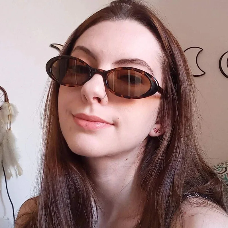 Очки солнцезащитные женские Овальные винтажные Роскошные брендовые
