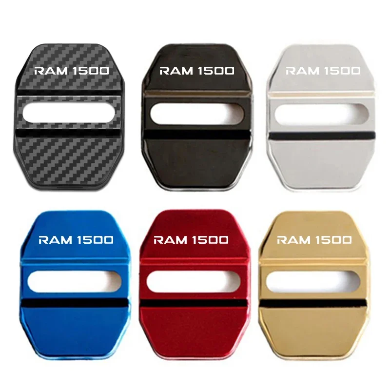 

Автомобильный Стайлинг из нержавеющей стали, наклейки на дверной замок для Dodge RAM 1500, дверной стопор, защитный чехол с пряжкой, антикоррозийная наклейка