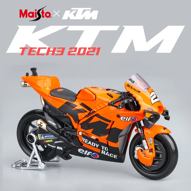 

1:18 Alloy Diecast 2021 KTM TECH3 No.27 Motorcycle Model Toys Collection Kawasaki H2R Model Ducati Street Car GP Racing Toy Car