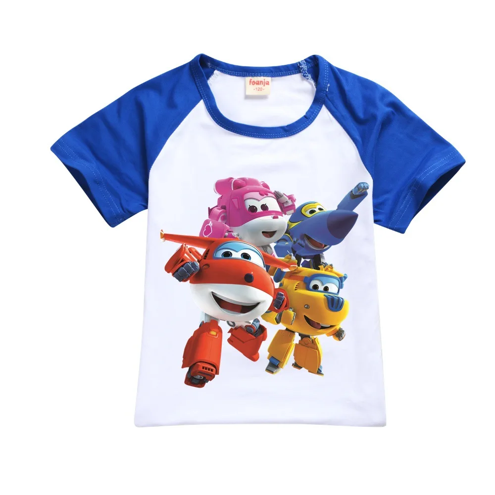 

Fashion Super Wings Jett Clothes Kids Short Sleeve T Shirt Baby Boys Summer T-shirt Girls Cartoon Costume Children Casual Tops