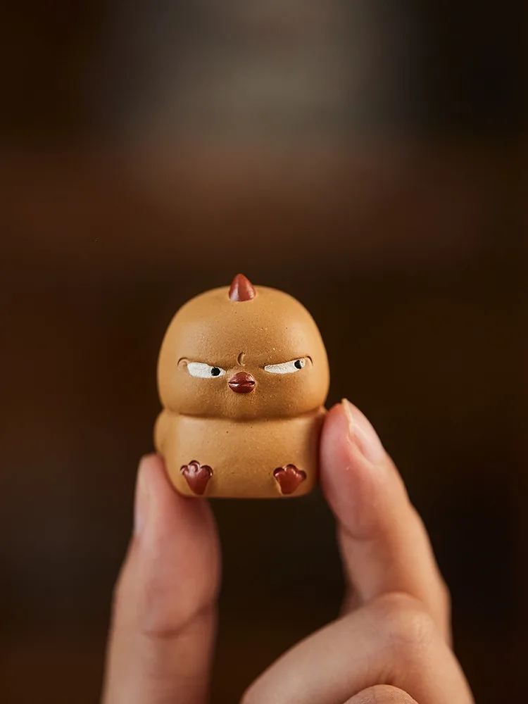 Yixing чайный питомец фиолетовая глина Мини желтая цыпленка аксессуары для чая Gongfu