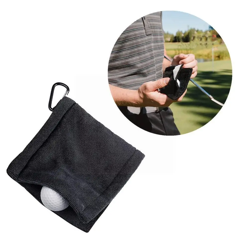 

1pcs Golf Cleaning Kit Fine Workmanship Cotton Towel Wiping Double-sided Portable Club Accessories Cloth Tool Ball Gol J8e3
