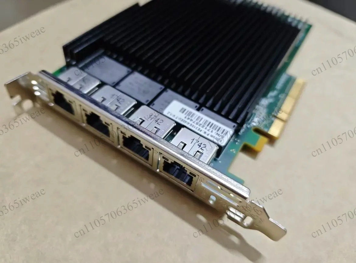 Фото Сетевой адаптер 10GBase-T для сервера, четырехпортовый, 10 Гбит/с, PCIe, RJ45 Ethernet №2