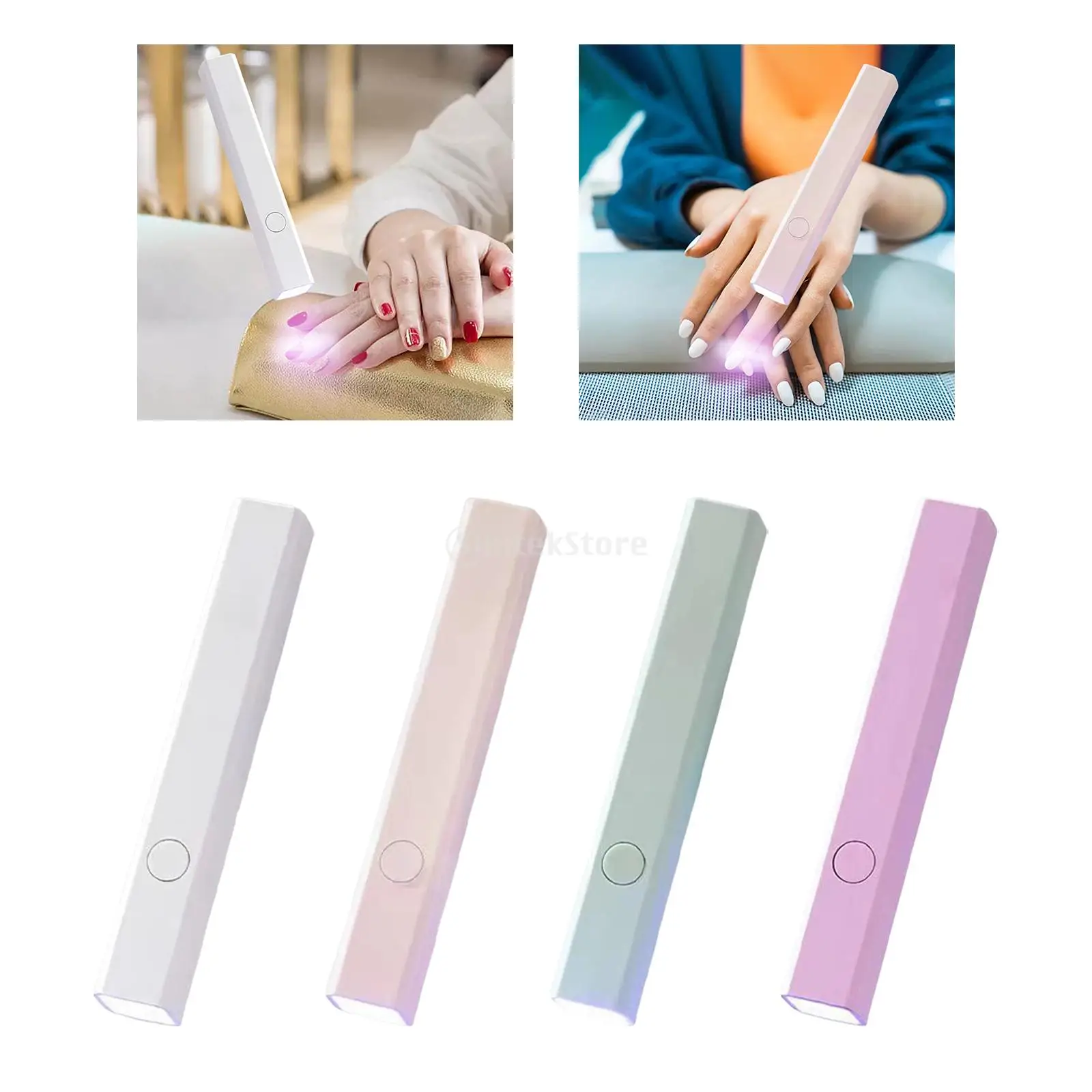 

Portable Mini Nail Dryer Lamp UV LED Nail Light For Curing All Nail Gel USB Rechargeable Nail Art Tool Home Travel Use