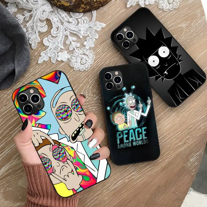 

Anime Morts Phone Case For iphone 14 Plus 13 12 Mini 11 Pro XS Max X XR 7 8 SE 2020 Design-Ricks Silicone Soft Cover