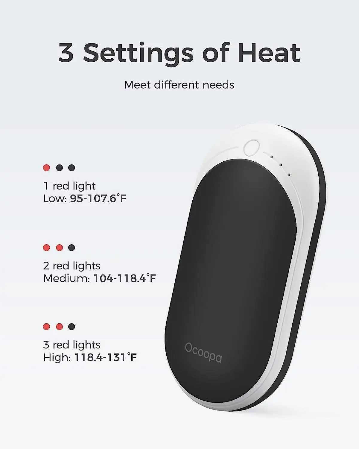 OCOOPA-Electric Портативный Карманный обогреватель перезаряжаемые грелки для рук 5200