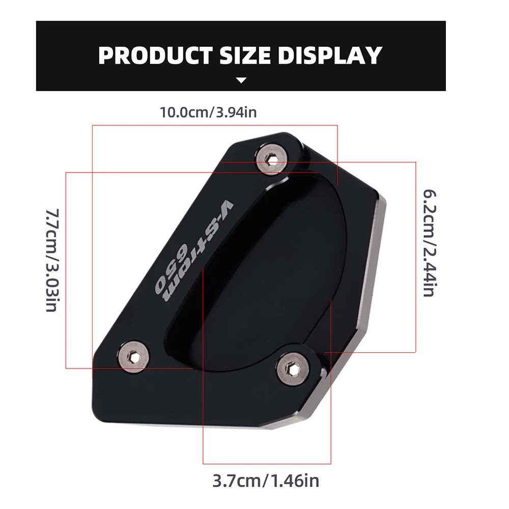 Боковая подставка для ног удлинитель опорная пластина Suzuki V-Strom 650 DL650 2012 2013 2014