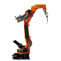 automatic control 6 axis industrial robot welding station