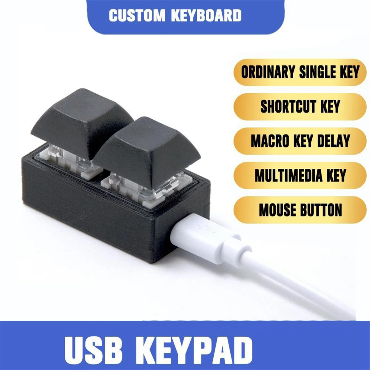 Мини-клавиатура макро-клавиатура RGB сделай сам настраиваемая клавиатура с