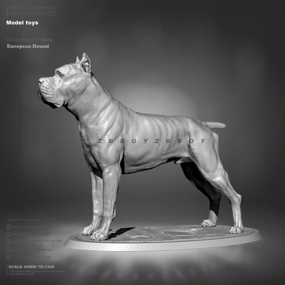 

40mm Hound Toy Resin Figure Soldier TD-3302