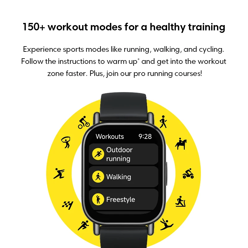 Глобальная версия Xiaomi Redmi Watch 5 Lite Bluetooth Телефонный звонок 1 96-дюймовый дисплей 150+