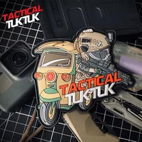3d pvc tactical panda patch outdoor tactical tuktuk car rubber stamp badge vest backpack military tactical sticker diy applique