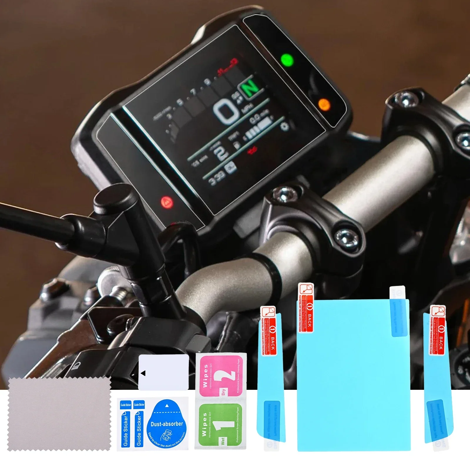 1 комплект, защитная наклейка для экрана мотоцикла, пленка для приборной панели, защита приборной панели для Yamaha MT-09 MT09 MT 09 2021 2022 2023