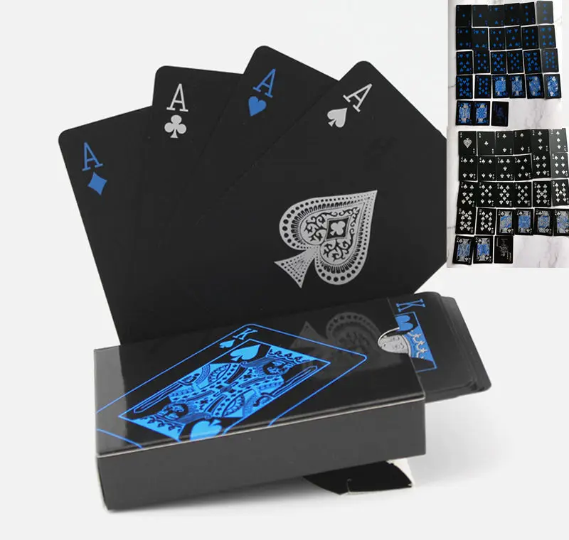 Набор-Игральных-Карт-54-шт-водонепроницаемые-ПВХ-игральные-карты-для-настольных-игр-Волшебный-покер-солитер
