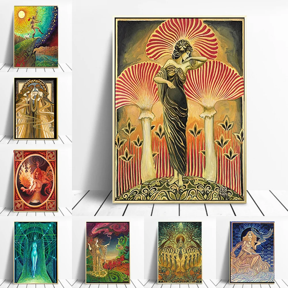 Настенный художественный постер греческой богини языческий миф ведьмы