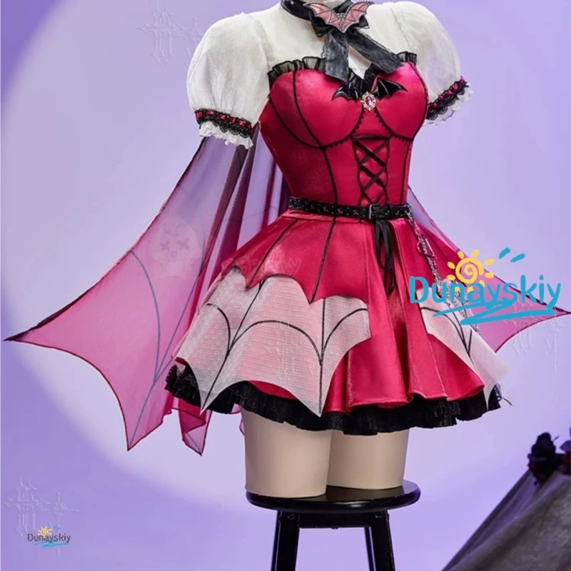 Фото Костюм для косплея Monster High Draculaura в стиле гот-лолита, фанатский дизайн, парик, на Хэллоуин, Рождество, Комик-кон, для женщин и мужчин, милое платье №2