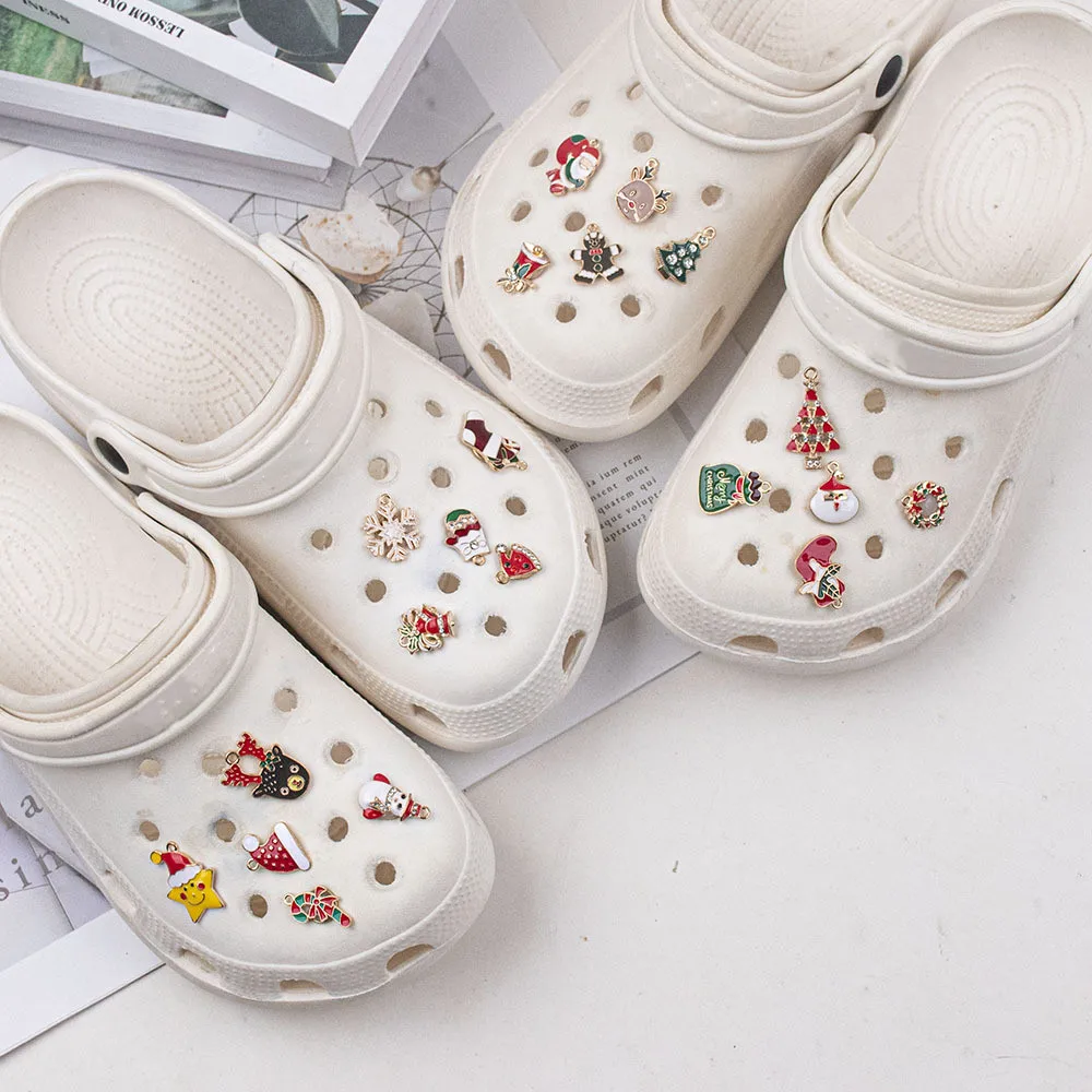 

Креативная рождественская коллекция, подвески для обуви, украшение для обуви, пряжка из сплава, материал «сделай сам», кроксы для обуви, аксессуары для цветов