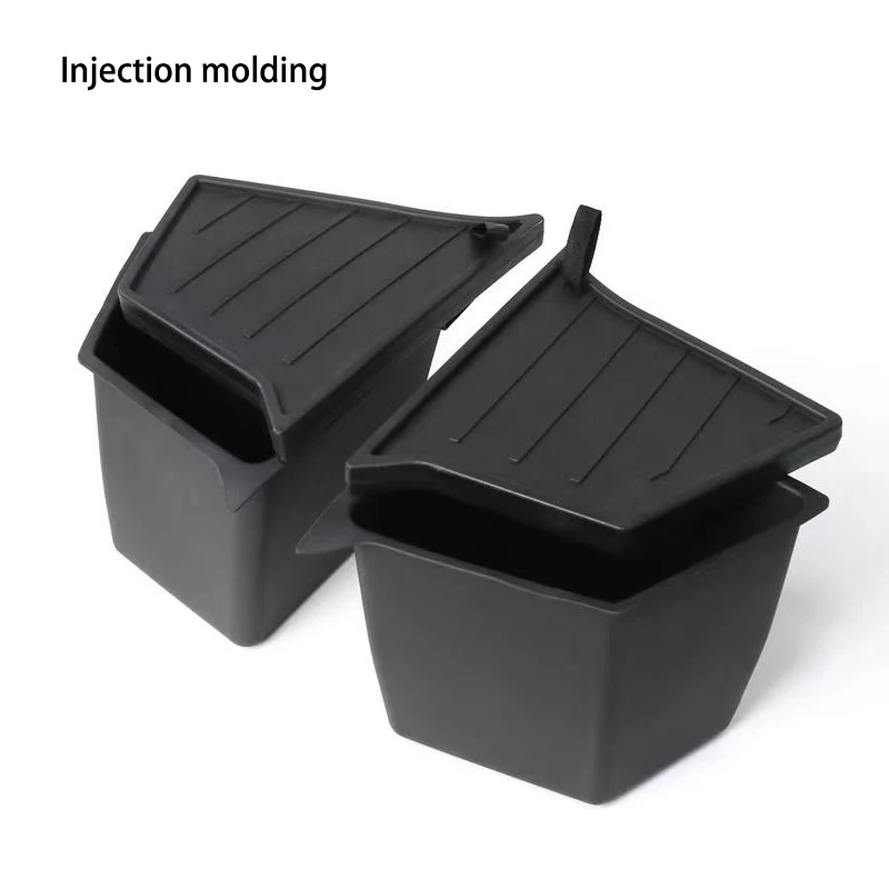 

Боковой ящик для хранения багажника автомобиля для Tesla Model Y 2018-24, органайзер с полой крышкой, флокирующийся коврик, аксессуары для украшения перегородки