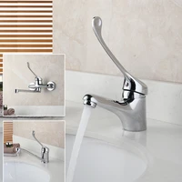yanksmart kitchen faucet long handle design bathroom basin sink faucet deck mounted water tap single handle hole mixer taps