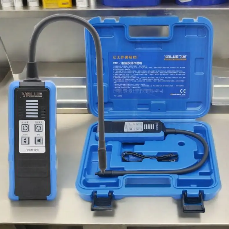 VML-1 детектор хладагента Elektronik галогенный Kebocoran R410 R32 Pendingin Salju Deteksi