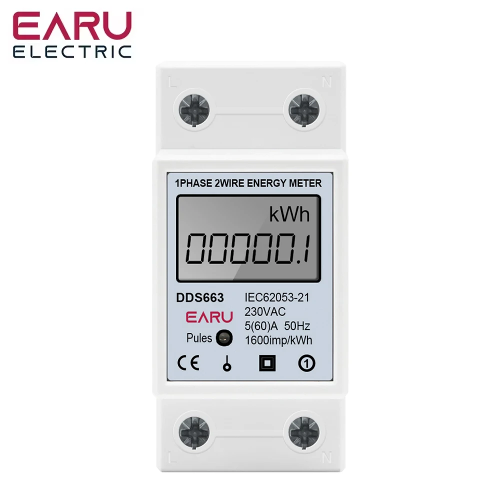 

Однофазный электрический счетчик энергии EARUELECTRIC DDS663