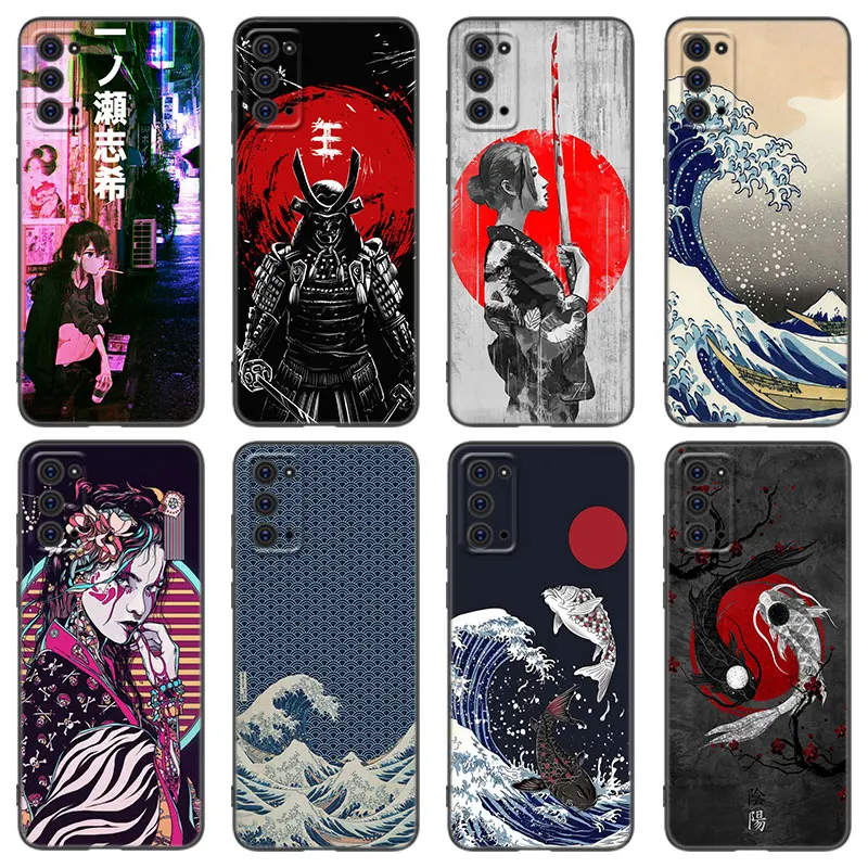 Чехол Art в японском стиле для Samsung Note 10 Lite 20 Ultra M30 M31 S M11 M12 M21 M22 M23 M32 M33 M52 M53 J2 Pro J4 J6 + J8