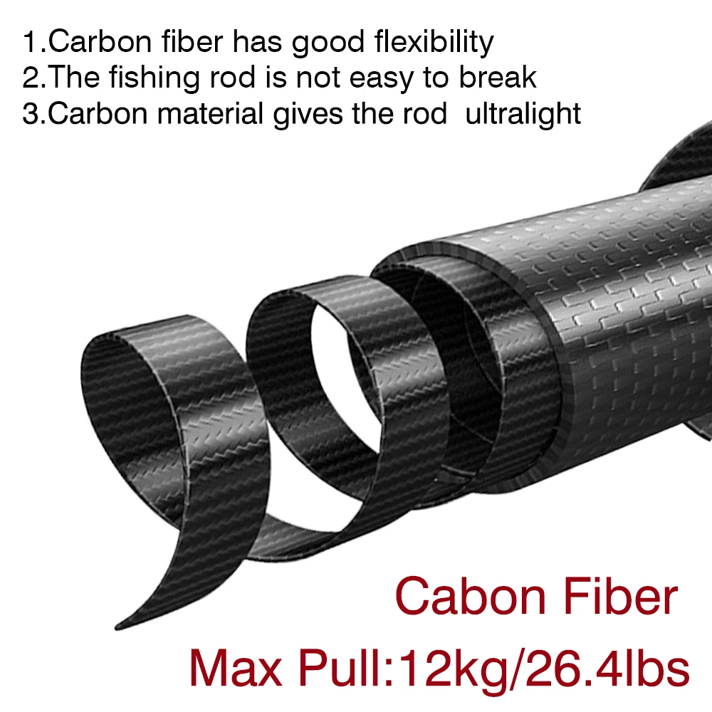 Портативная рыболовная удочка 1 8-3 0 м макс. тяга 12 кг спиннинг из углеродного