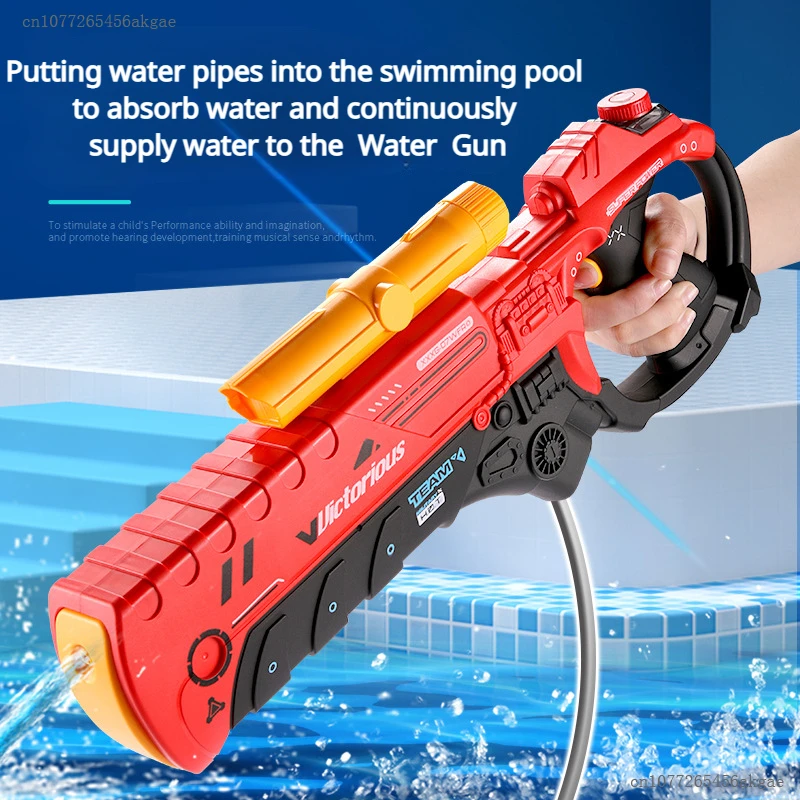 

Electric Water Gun Swimming Pool Large Squirt Gun Automatic Water Blaster Toy Summer Giftfor Adults Kids Outdoor Party Activity