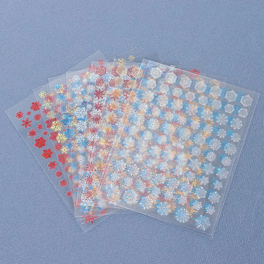 

3D Bronzing Christmas Slider Nail Art Decals Decoration Snowflake Nail Art Sticker DIY Manicures Transfer Foil Xmas Gift