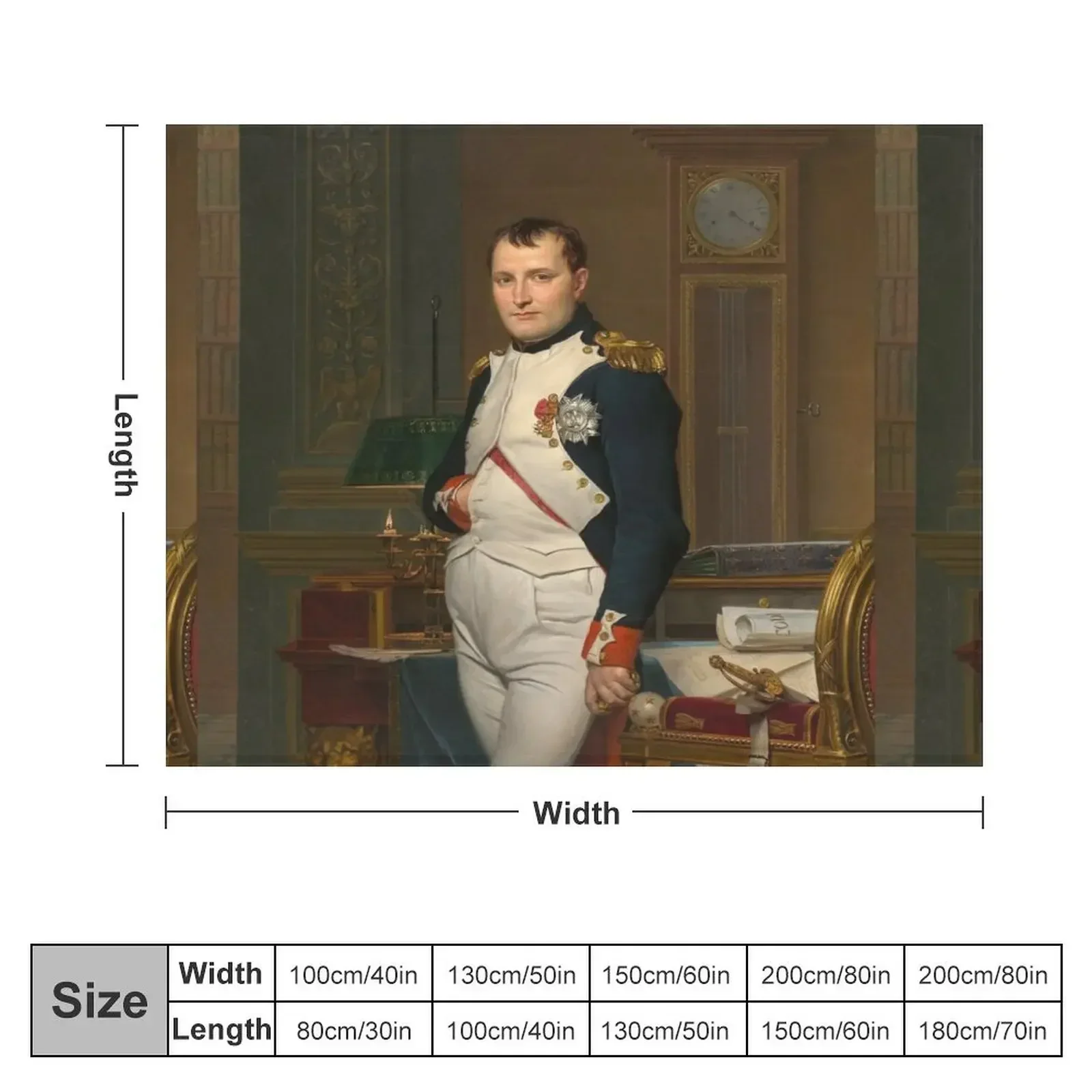 Фланелевое одеяло The Emperor Napoleon by Jacques-Louis David