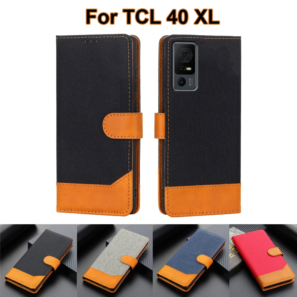 

Magentic Wallet Case For TCL 40 XL Phone Cases Book Stand Leather Capa Flip Cover For чехол TCL 40 XL 40XL 2023 6.75" Funda Etui